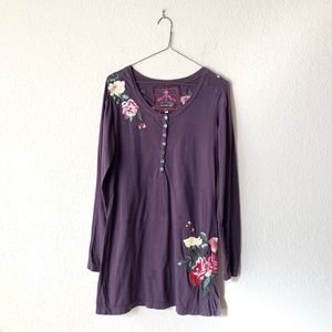 Johnny Was Jwla Embroidered Dress Tunic 